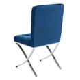 thumbnail image 6 of Safavieh Walsh Modern Glam X-Legs Tufted Side Chair, 6 of 13
