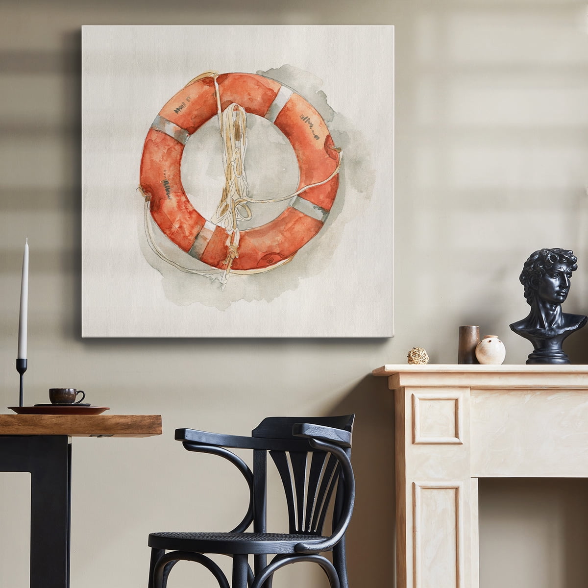 Wexford Home Nautical Safety II-Premium Gallery Wrapped Canvas, 24" x 24" - Ready to Hang