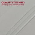 thumbnail image 4 of Mellanni Luxury Microfiber Pillowcases with Envelope Closure, King, Light Gray, 2 Count, 4 of 7