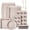 Brown, variant on CAROTE 9-Piece Stackable Nonstick Bakeware Set, Includes Cookie Sheet, Muffin, Bread, Cake, Loaf & Roasting Pans, Gray & Blue