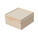 thumbnail image 5 of Caja de regalo de madera, caja de flores, contenedor rústico sin terminar, caja de baratijas, dulces de boda 15x15x8cm, 5 of 9