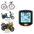 thumbnail image 3 of Ordenador para bicicleta con cable de 11,5x11x3cm, odómetro resistente al agua con pantalla LCD retroiluminada para seguimiento de velocidad y distancia en tiempo real, 3 of 5