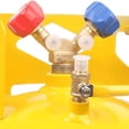 thumbnail image 4 of Ourlova Recovery Tank, Ac Recovery Tank With Free Adjustment Flexible Brass Double Valve, Non-slip Knob, Reusable Recovery Cylinder Tank For Home Factory, 4 of 9