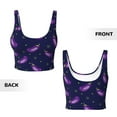 thumbnail image 5 of Picia Eggplant Sports Bra for Women,Padded Strappy Sports Bras Medium Support Yoga Bra with Removable Cups,Running Yoga Bra-Large, 5 of 9