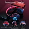 thumbnail image 5 of Herrnalise Bluetooth Headphones Over Ear,8 Hours Playtime Wireless Headphones,Noise Isolating HiFi Stereo Headphones with Deep Bass,Microphone,Soft Earpads for Cellphone/PC, 5 of 8
