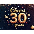 thumbnail image 3 of LUUFILx Cheers 30 Years Anniversary Backdrop Birthday Party Celebration Banner Decorations Event Supplies Balloon Props Photography Background, 3 of 7