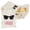 Sunglasses Design, variant on 24 Pcs Hangover Kit,Cotton Drawstring Bag,Printed Party Favor Pouch for Bachelorette Wedding Bridal Shower Party,Sphere Design
