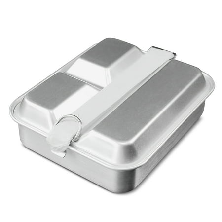 Plplaaoo Lightweight Aluminum Bento Box - Portable Folding Handle Lunch Container For Outdoor