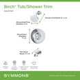 thumbnail image 5 of Symmons 599215Trm Birch Tub And Shower Trim Package - Chrome, 5 of 5