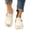Beige, variant on Women Adjustable Buckle Perforated Platform Clog Mules Round Toe Slip On Casual Shose