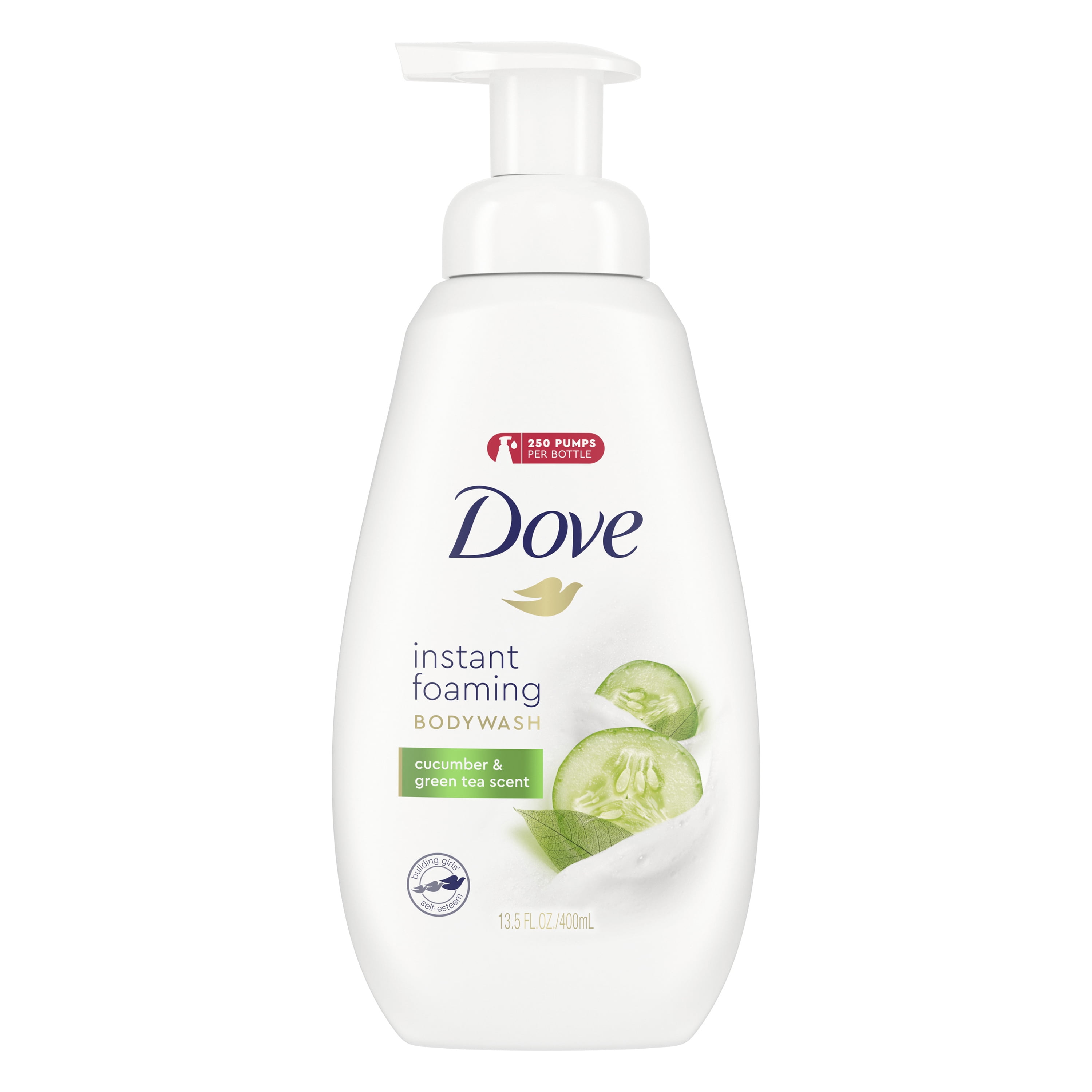 Dove Shower Foam Body Wash Cucumber & Green Tea Scent 13.5 oz