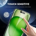 thumbnail image 3 of [2 Pack] Tempered Glass Screen Protector for iPhone 15 / iPhone 15 Pro, 3 of 6