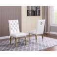 thumbnail image 4 of Square 47" x 47" Clear Glass 5pc Dining Set with Gold Stainless Steel, 4 of 4