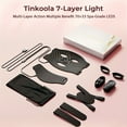 thumbnail image 2 of HLONK Red Light Relax for Face  LED Face Mask Light Relax  LEDs Face Mask & Neck Mask Red Wavelength  Rechargeable Ergonomic Design for True Skincare At Home (Black), 2 of 7