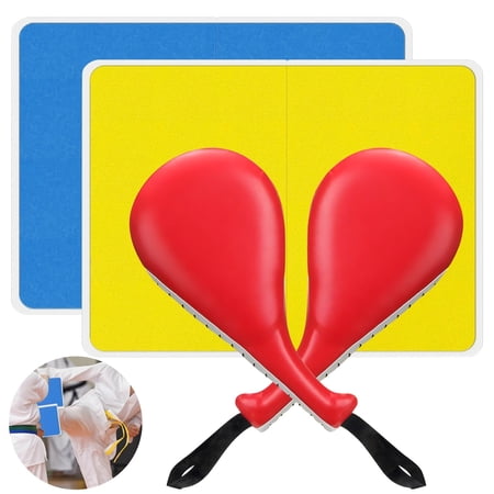 4 Pcs Taekwondo Training Set, 2 Rebreakable Taekwondo Breaking Boards & 2 Kick Pads for Martial Arts Training Karate Equipment Punching Target Youth Beginners