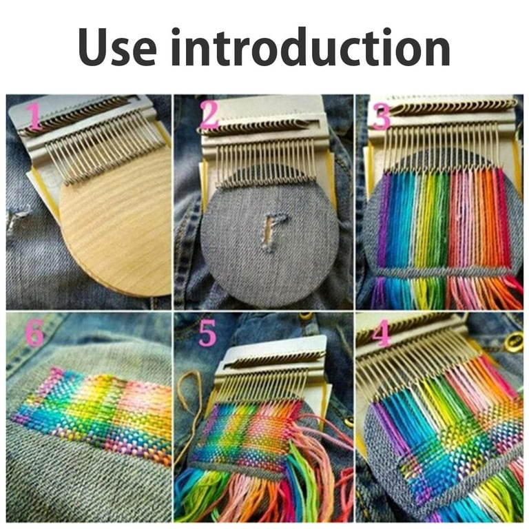 Hands DIY Darning Loom Speedweve Type Weave Tool 14 Hooks