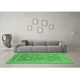 thumbnail image 3 of Ahgly Company Indoor Square Oriental Emerald Green Industrial Area Rugs, 7' Square, 3 of 4