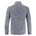 thumbnail image 3 of jsaierl Mens Sweater Knit Turtle Neck Fleece Casual Top Long Sleeve Slim Warm Pullover Sweater, 3 of 4