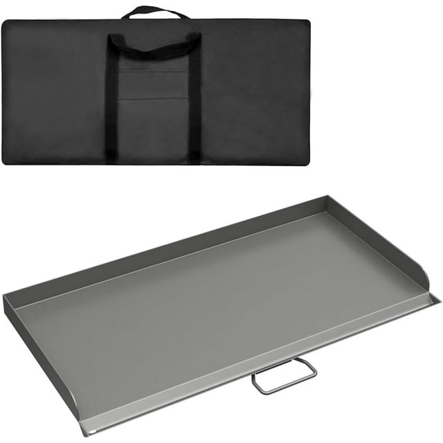 Professional Flat Top Steel Griddle with Carry Bag for Camp Chef GB90D TB90LW 16'' X 38'' BBQ Griddle Accessories for Camp Chef 3 Burner Propane Stove Grill