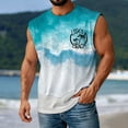 thumbnail image 5 of jowamay Mens Beach Tank Tops Palm Tree Casual Crewneck Sleeveless Muscle Tees Hawaiian Basic Tops for Streetwear, 5 of 7