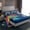 Blue, variant on jejeloiu Cartoon Graffiti Rainbow Twin Sheet Sets,Colorful Oil Painting Bedding For Boys Girls 3-Piece