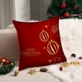 thumbnail image 5 of Nkmbld Christmas Pillow Covers Decoration Christmas Pillowcase for Winter Xmas Decor, Christmas Velvet Pillow Cases for Sofa, Couch, Bed and Car, Red, 5 of 7