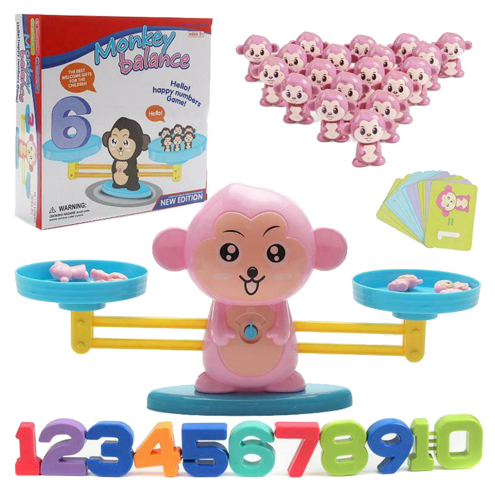 Cute Monkey Balance Cool Math Game Fun Learning Educational Gift Toy For D1K9 