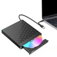 thumbnail image 4 of CIYISON 6 in 1 External DVD Drive USB 3.0 TYPE C USB C Portable DVD Disk Drive External DVD Player for Laptop Burners Reader, 4 of 13