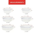 thumbnail image 2 of Emeril Lagasse Opal Glass Food Storage Containers, Acrylic Lids, White, 6 Piece Set, 2 of 6