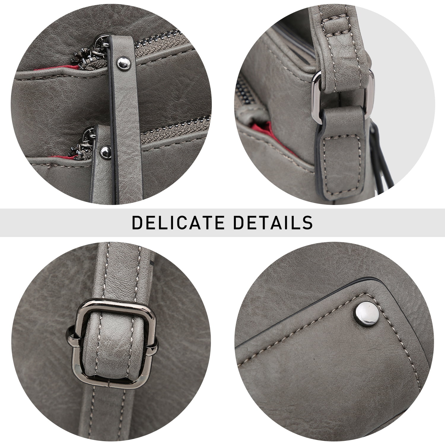 VONMAY Women's Crossbody Bags Multi-pockets Crossover Shoulder Bags