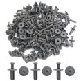 thumbnail image 3 of Unique Bargains 100 Pcs 8mm Hole Gray Plastic Rivets Fastener Push Clips for Car Auto Mudguard, 3 of 4