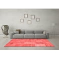 thumbnail image 3 of Ahgly Company Indoor Square Patchwork Red Transitional Area Rugs, 6' Square, 3 of 4