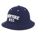 thumbnail image 1 of WITHMOONS Cotton Bucket Hat Camouflage New York Embroidery KR2191 (Navy), 1 of 4
