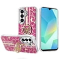thumbnail image 2 of XPM for Samsung Galaxy A16 5G Phone Case, Diamonds 3D Butterfly Floral Design Bling Sparkly Glitter Hybrid Metal Fashion with Ring Stand Cover for Galaxy A16 5G (Hot Pink), 2 of 6