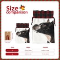thumbnail image 3 of Rocae Black And White Boston Terrier Print Christmas Drawstring Linen Gift Bag with Drawstrings Treat Bag Goody Present Bags for Christmas Party Favor, 3 of 8