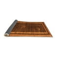 thumbnail image 2 of Ahgly Company Indoor Round Abstract Orange Modern Area Rugs, 8' Round, 2 of 4