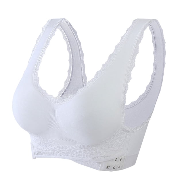 Qarigey Sujetador sin costuras sexy y de apoyo para mujeres que quieren comodidad y estilo Push Up Bra Bra Push Up Sujetador deportivo Ropa Ropa interior Blanco,1 4XL