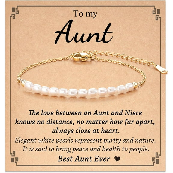 Artificial Pearl Bracelet for Women, Mom/Mother-in-Law/Nana/Aunt/Grandma, Birthday Christmas Mothers Day Wedding Day