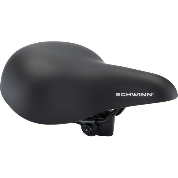 Schwinn Commute Pathway Bicycle Saddle, Foam Padding, Black