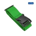 thumbnail image 3 of 2" x 6.5' Luggage Strap Polyester Adjustable Suitcase Belt for Travel Packing Bag Closure Identify, Green 4  Pack, 3 of 6