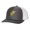 Moose, variant on Retro Color Charcoal and White Mens Embroidered Mesh Back Trucker Hat, Redfish Fin