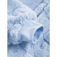 thumbnail image 5 of TiaoBug Kids Girls Boys Winter Thicken Warm Flannel Thermal Underwear Set Blue 5-6, 5 of 7
