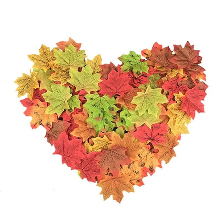 

XYKA Clearance Halloween and Thanksgiving Fall Leaves Artificial Silk Autumn Leaves for Party Table Centerpieces and Seasonal Decor Realistic Fall for Indoor Outdoor Use Perfect for DIY Projects