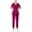 Purple—Black & Friday Deals 2024, variant on BADHUB Scrubs for Women Set Stretch V-Neck Scrub Top & Jogger Pant Solid Color Nurse Uniform Scrub Sets for Women with Pockets