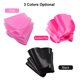 thumbnail image 5 of Bufanda de silicona para peluquería, resistente al agua y aceites, ideal para cortes y tintes, disponible en color rosa, 1 unidad., 5 of 6