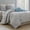 Blue Gold, variant on Lanco Luscious Diane Floral 6-Piece Reversible Comforter Bedding Set, Bed Size King, Elegant, Grey Yellow, Fill Polyester