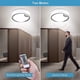 thumbnail image 2 of Luz de techo LED con sensor de movimiento Funciona con pilas Ip64 Montaje empotrado redondo para interiores y exteriores para cocina, dormitorio, baño, pasillo (pilas no incluida, 2 of 5