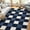 Navy Blue, variant on Garvee 9' x 12' Checkered Area Rug Washable Rugs Modern Geometric Rug Indoor Soft Foldable Accent Carpet for Living Room Bedroom, Black