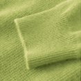 thumbnail image 6 of Women's V-Neck Button Detail Knit Sweater, Loose Fit Long Sleeve Pullover with Slimming Effect, Plus Size Soft Blouse for Layering and Outer Wear, 2025 Casual Comfortable Daily Top Light Green L, 6 of 6