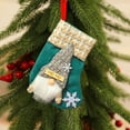thumbnail image 5 of Christmas Linen Stocking Bulk 5.9"x7.87" Xmas Stockings 3D Gift Card Bag Holder Santa Claus Candy Xmas Hanging Stockings for Christmas Tree Ornament Decorations Gift Holder(Blue), 5 of 6